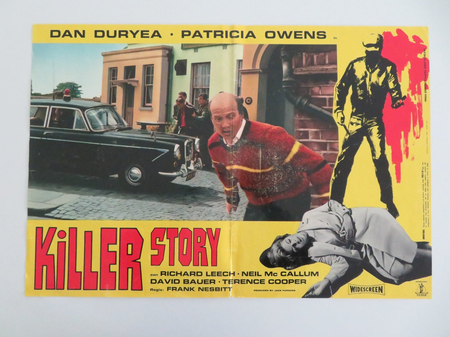 Killer Story Italian Fotobusta Poster Dan Duryea Patricia Owens 1963 Movie posters