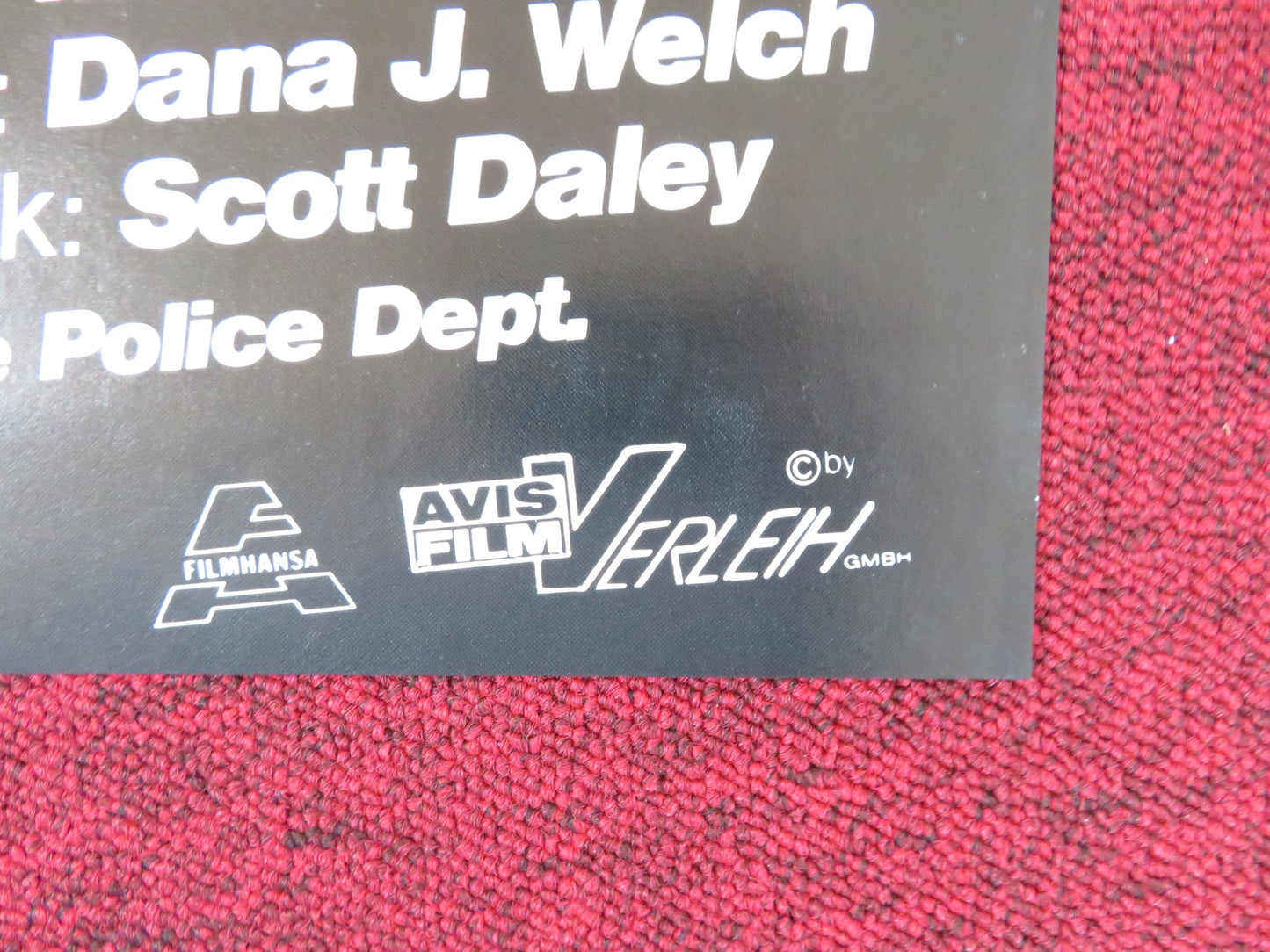 KILLPOINT GERMAN A1 POSTER FOLDED LEO FONG RICHARD ROUNDTREE 1984 Rendezvous Cinema Movie posters