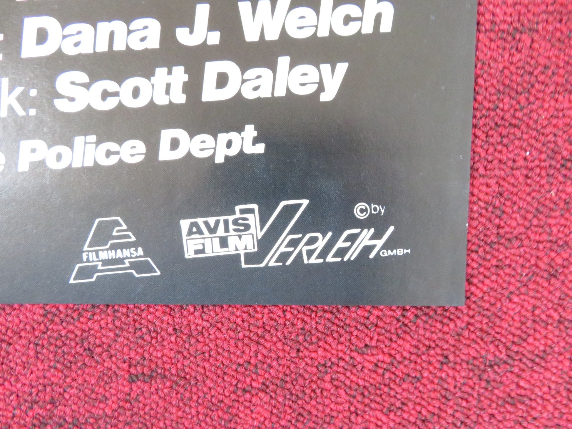 KILLPOINT GERMAN A1 POSTER FOLDED LEO FONG RICHARD ROUNDTREE 1984 Rendezvous Cinema Movie posters