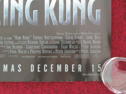 KING KONG - A UK QUAD ROLLED POSTER NAOMI WATTS JACK BLACK 2005 Movie posters
