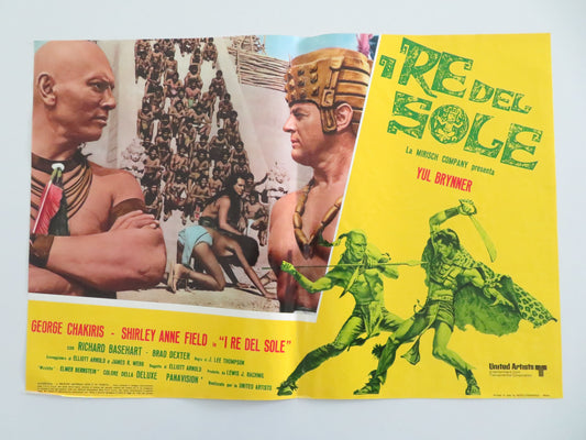 Kings of the Sun - B Italian Fotobusta Poster Yul Brynner George Chakiris 1963 Movie posters