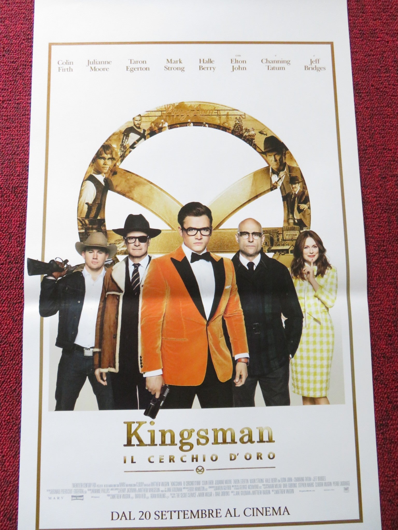 KINGSMAN: THE GOLDEN CIRCLE ITALIAN LOCANDINA POSTER COLIN FIRTH C. TATUM 2017 Rendezvous Cinema Movie posters