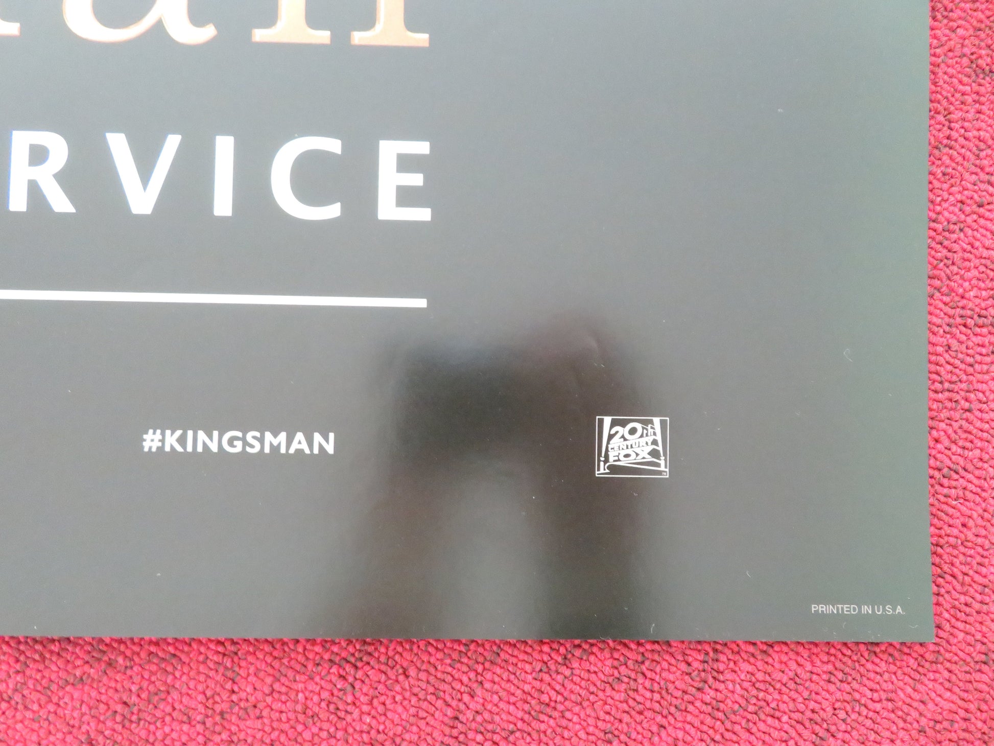 Kingsman: The Secret Service US One Sheet Rolled Poster Taron Egerton 2014 Movie posters