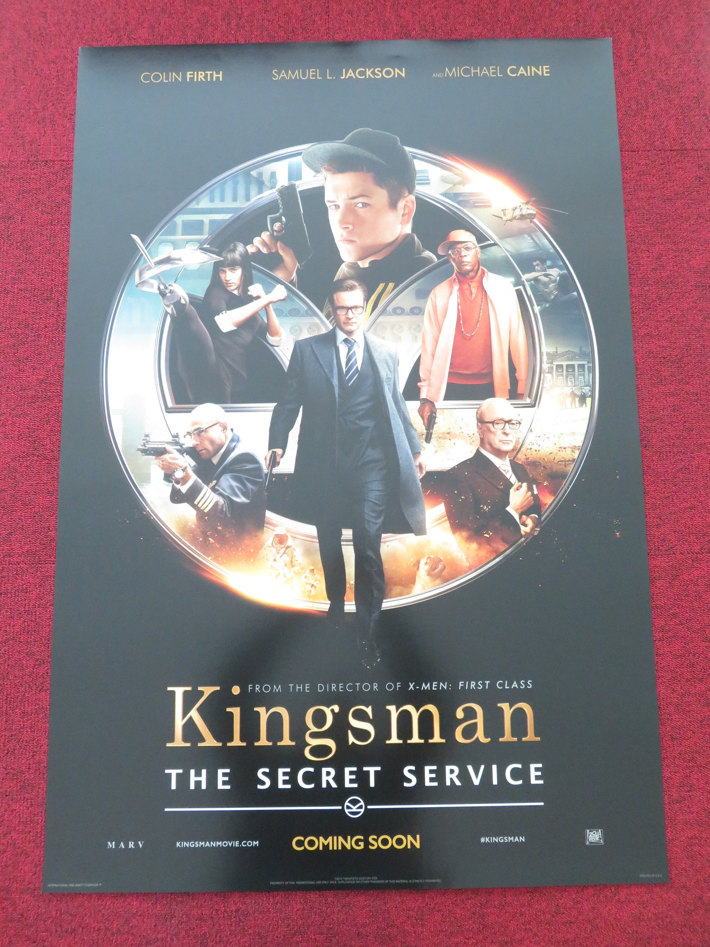 Kingsman: The Secret Service US One Sheet Rolled Poster Taron Egerton 2014 Movie posters
