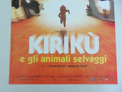 Kirikou and the Wild Beasts Italian Locandina Poster Pierre - Ndoffé Sarr 2005 Movie posters