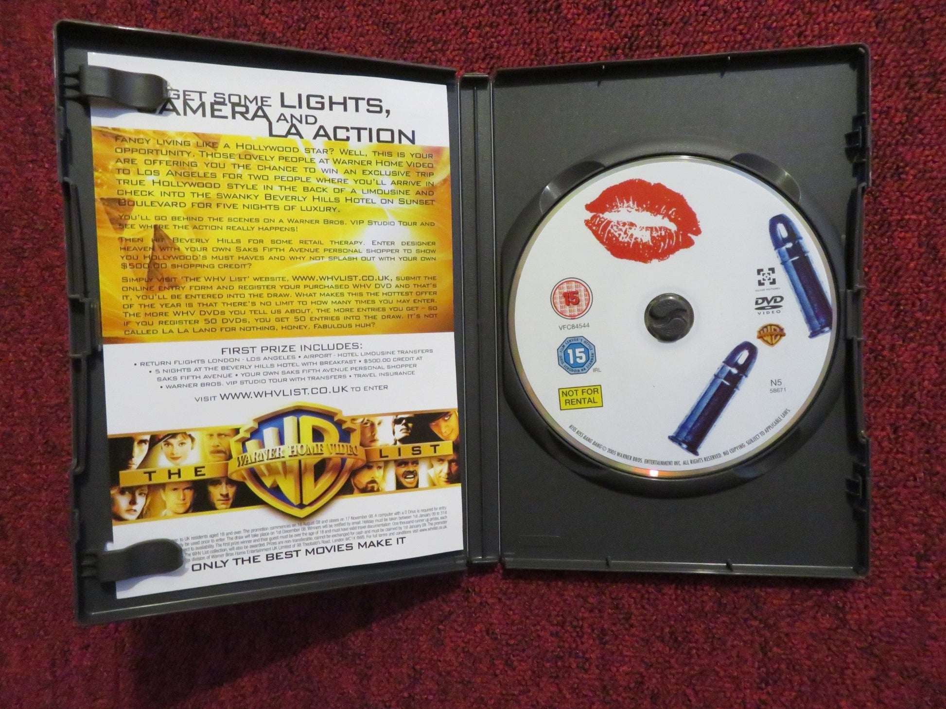 KISS KISS BANG BANG (DVD) ROBERT DOWNEY JR. VAL KILMER 2005 REGION 2 Rendezvous Cinema Movie posters