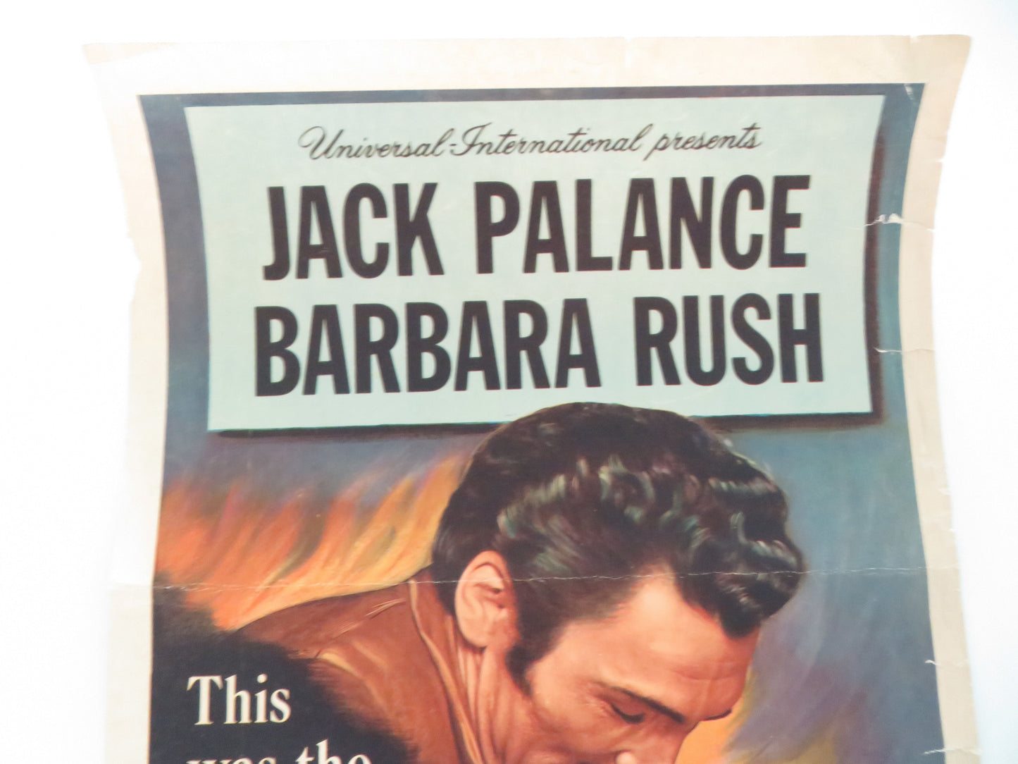 Kiss of Fire US Insert Poster Jack Palance Barbara Rush 1955 Movie posters
