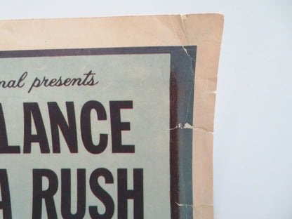 Kiss of Fire US Insert Poster Jack Palance Barbara Rush 1955 Movie posters