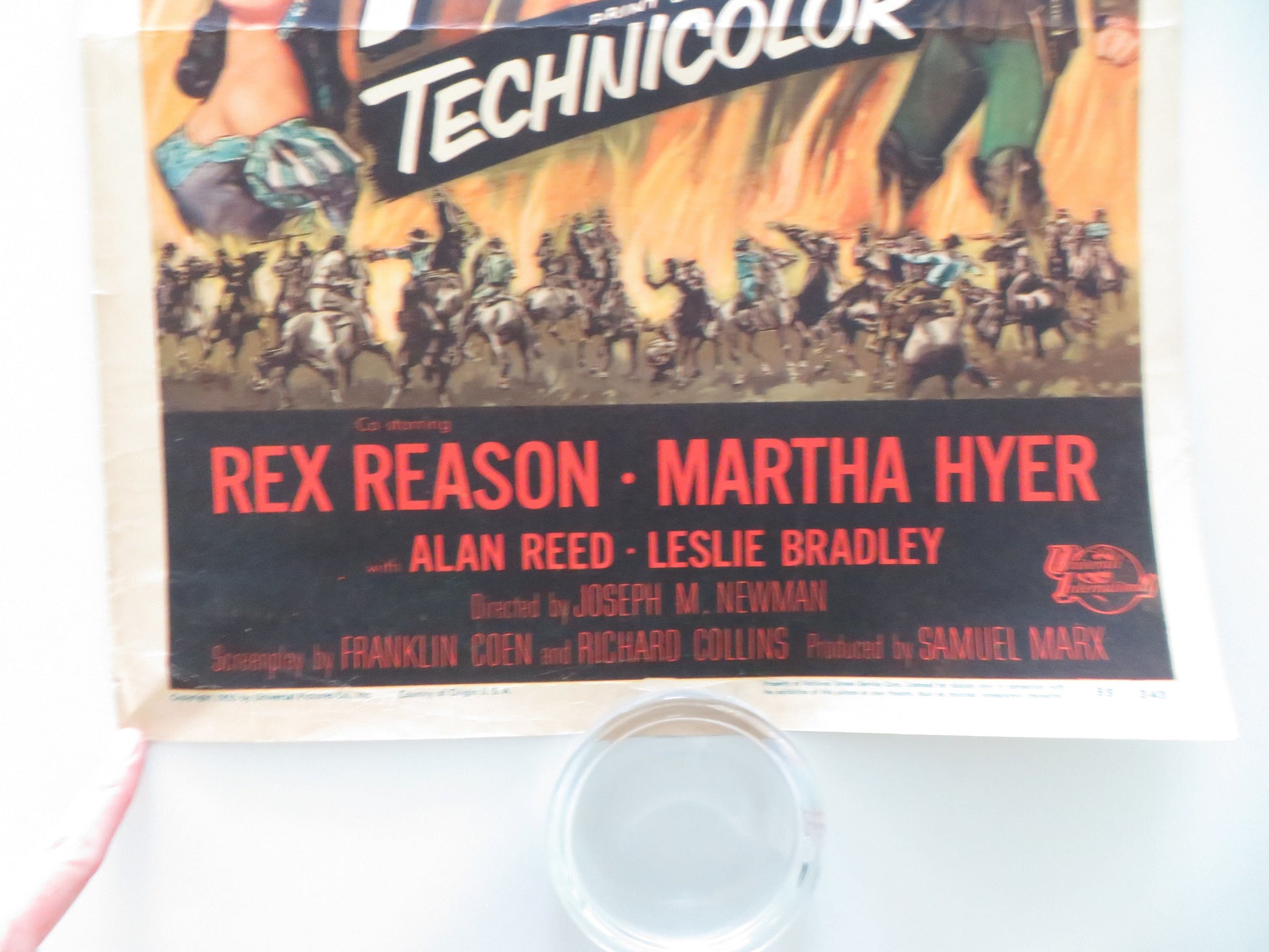 Kiss of Fire US Insert Poster Jack Palance Barbara Rush 1955 Movie posters