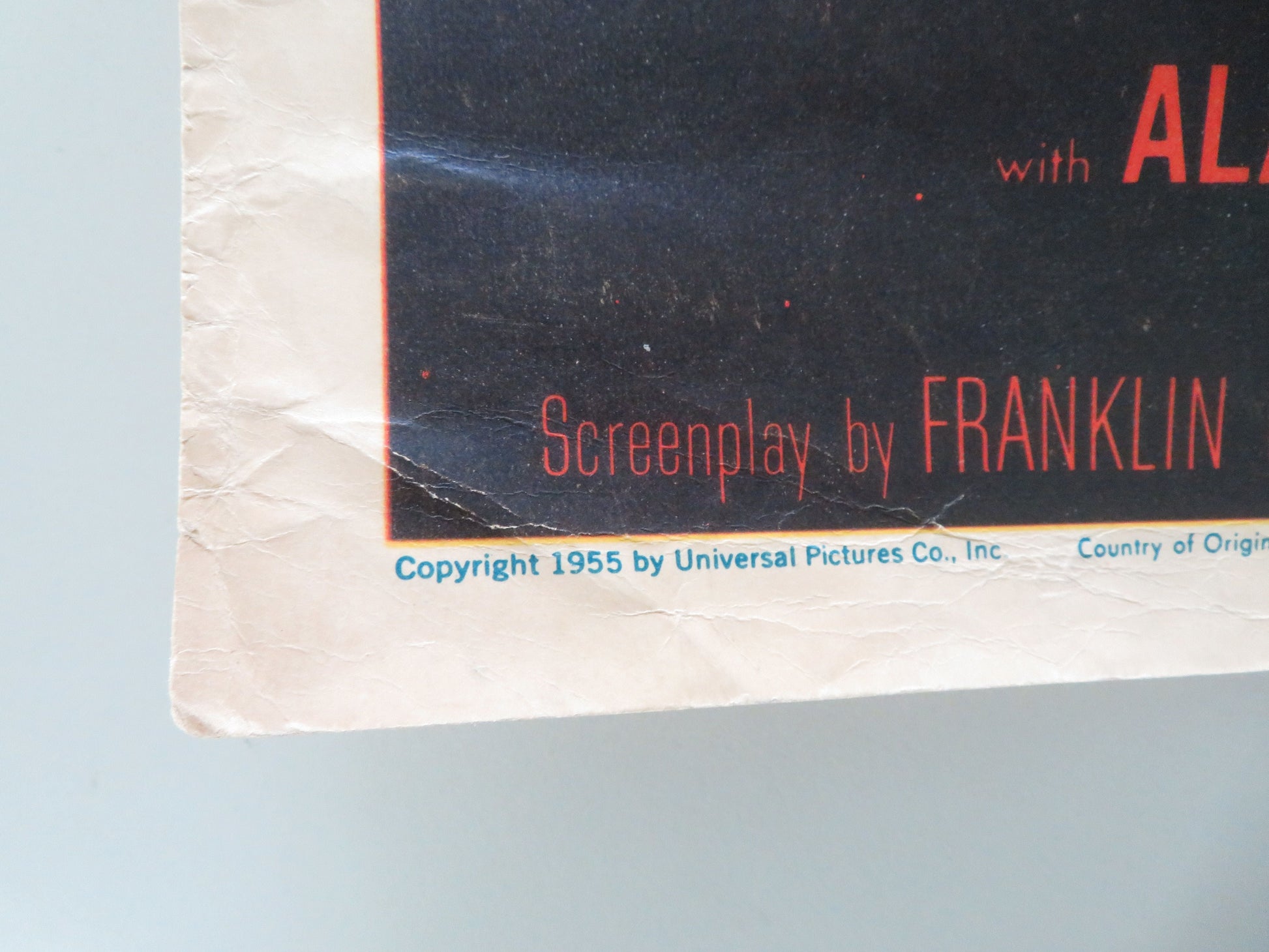 Kiss of Fire US Insert Poster Jack Palance Barbara Rush 1955 Movie posters