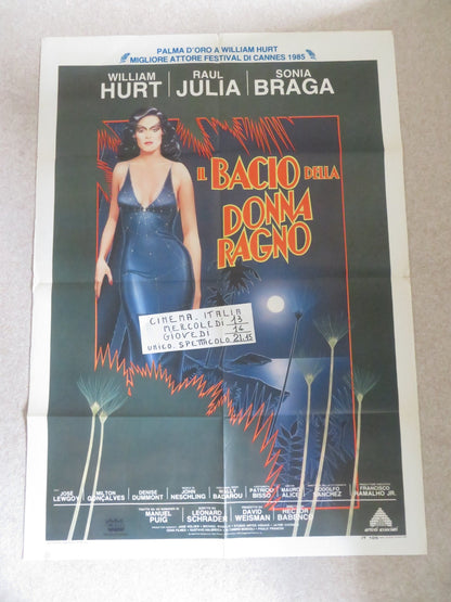 KISS OF THE SPIDER WOMAN ITALIAN 2 FOGLIO POSTER JOHN HURT RAUL JULIA 1985 Rendezvous Cinema Movie posters