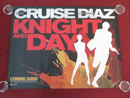 Knight and Day - B UK Quad Rolled Poster Tom Cruise Cameron Diaz 2010 Movie posters