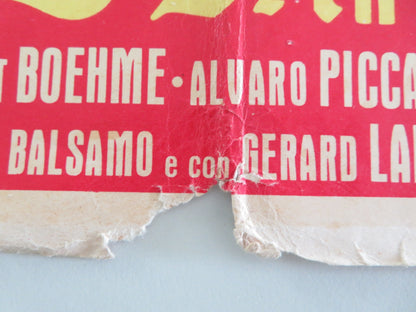 KNIGHT OF 100 FACES ITALIAN FOTOBUSTA POSTER LEX BARKER LIANA ORFEI 1960 Movie posters