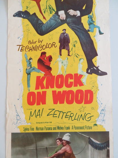 KNOCK ON WOOD US INSERT POSTER DANNY KAYE MAI ZETTERLING 1954 Rendezvous Cinema Movie posters