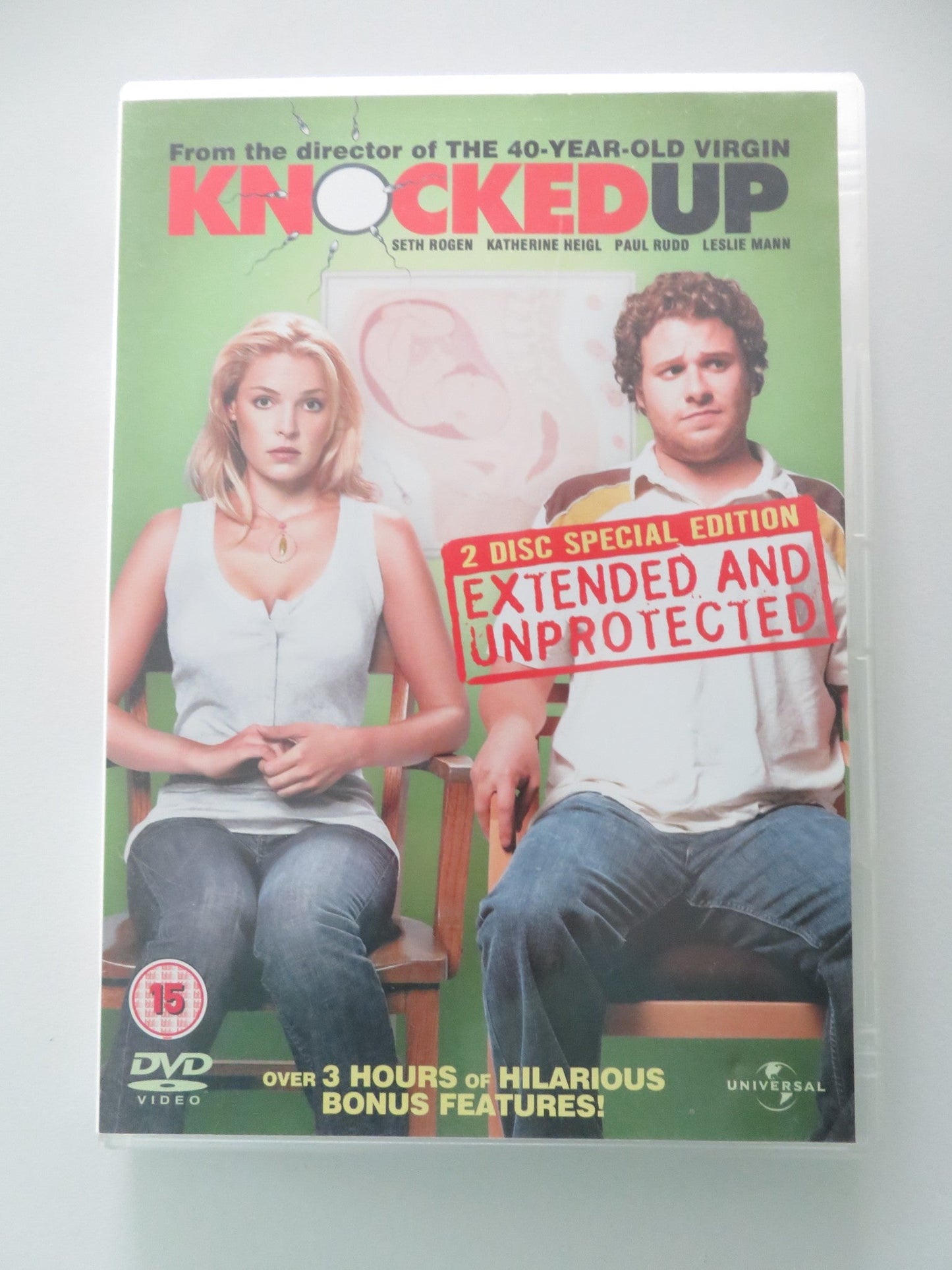 Knocked up - 2 disc special edition (DVD) Seth Rogen 2007 Region 2, 4, 5, 6 Movie posters