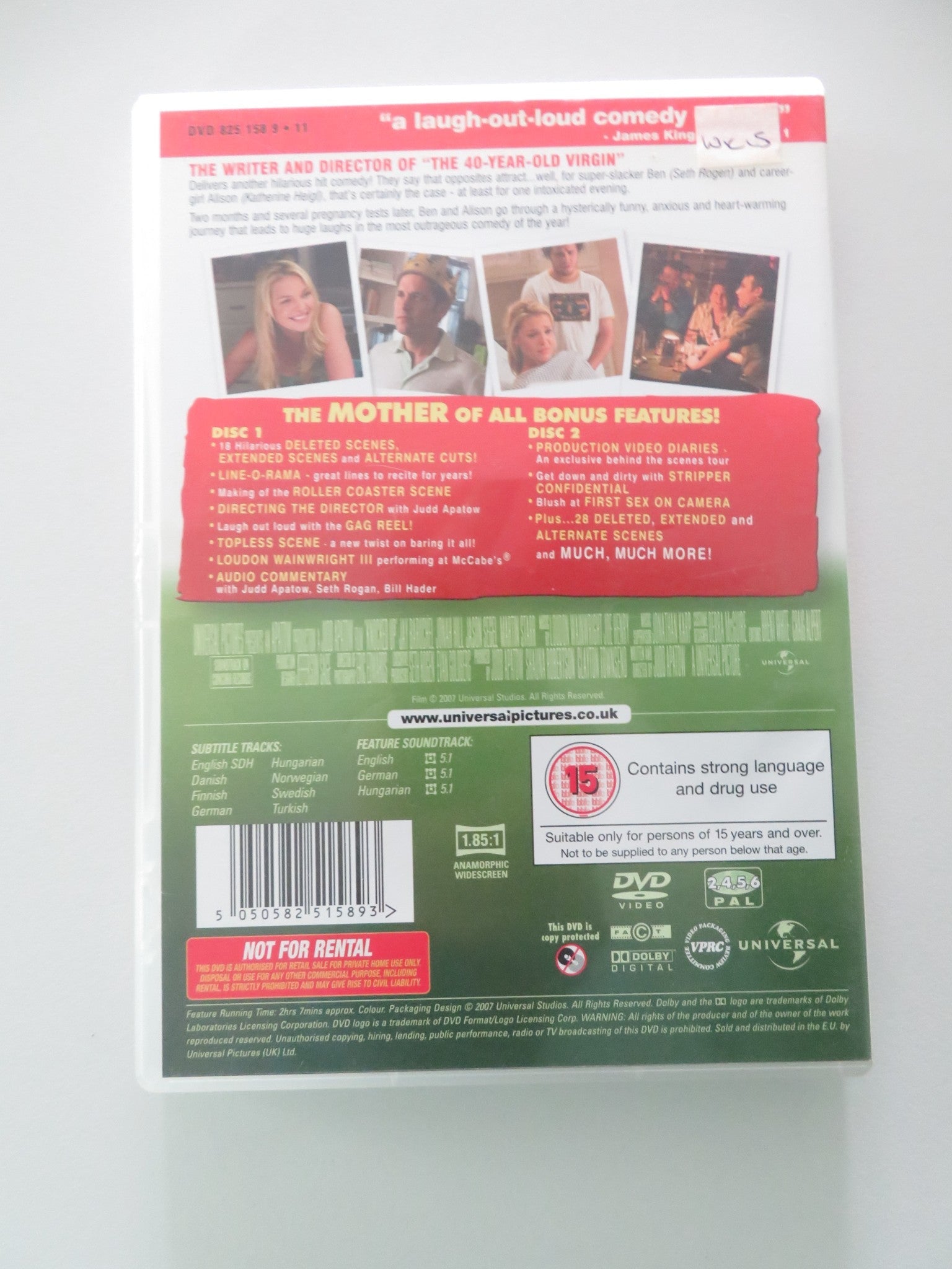 Knocked up - 2 disc special edition (DVD) Seth Rogen 2007 Region 2, 4, 5, 6 Movie posters