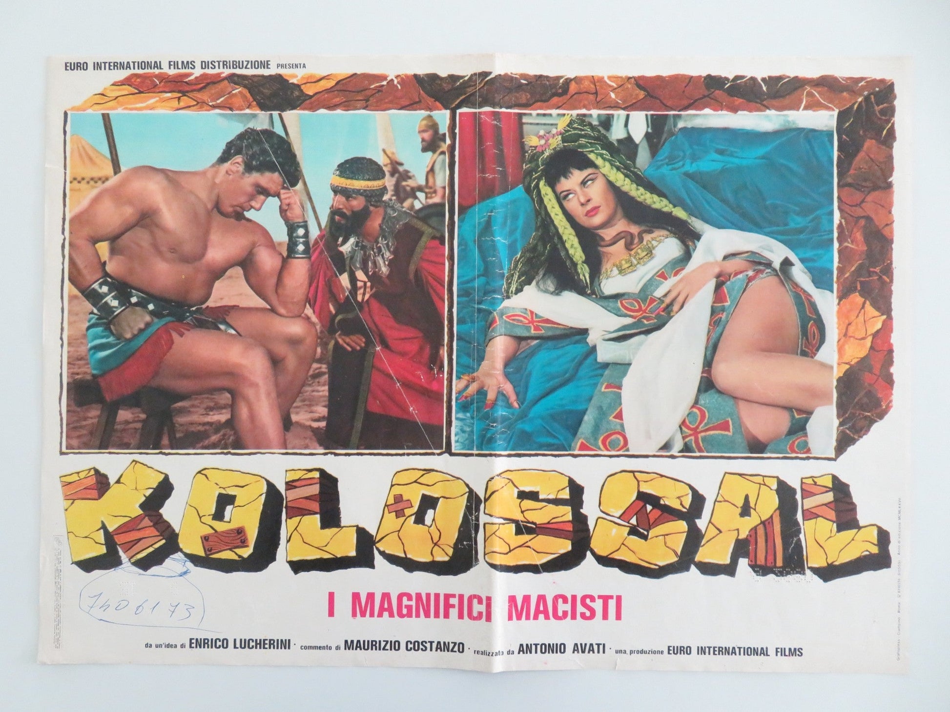 KOLOSSAL I MAGNIFICI MACISTI - C ITALIAN FOTOBUSTA POSTER CHELO ALONSO 1977 Movie posters