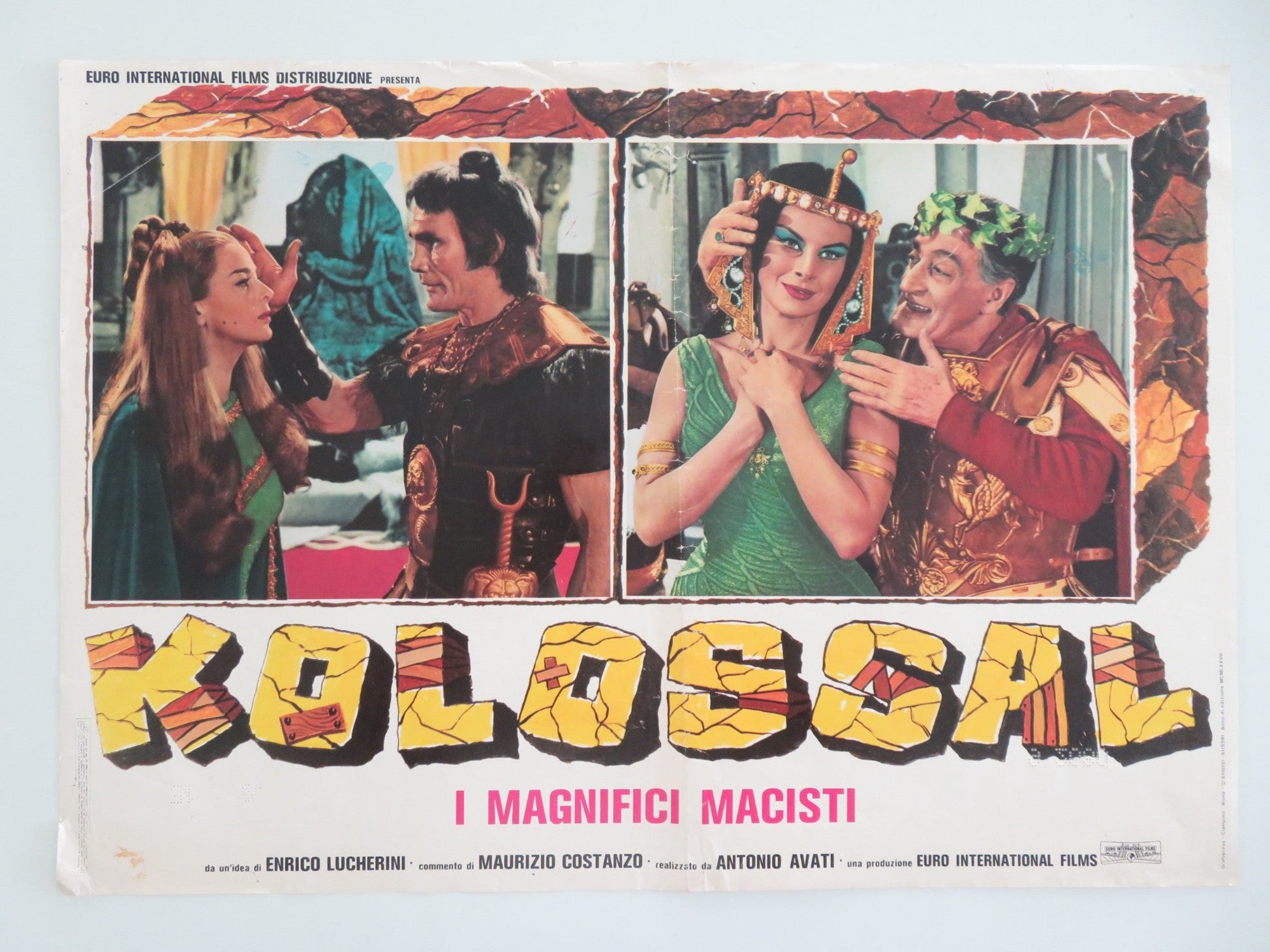 KOLOSSAL I MAGNIFICI MACISTI - F ITALIAN FOTOBUSTA POSTER ALONSO BALBO 1977 Movie posters