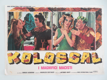 KOLOSSAL I MAGNIFICI MACISTI - F ITALIAN FOTOBUSTA POSTER ALONSO BALBO 1977 Movie posters