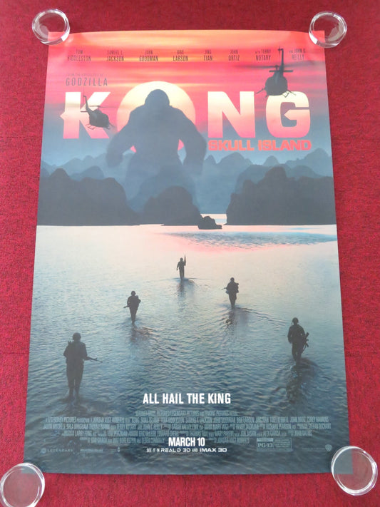KONG: SKULL ISLAND US ONE SHEET ROLLED POSTER HIDDLESTON SAMUEL L. JACKSON 2017 Movie posters