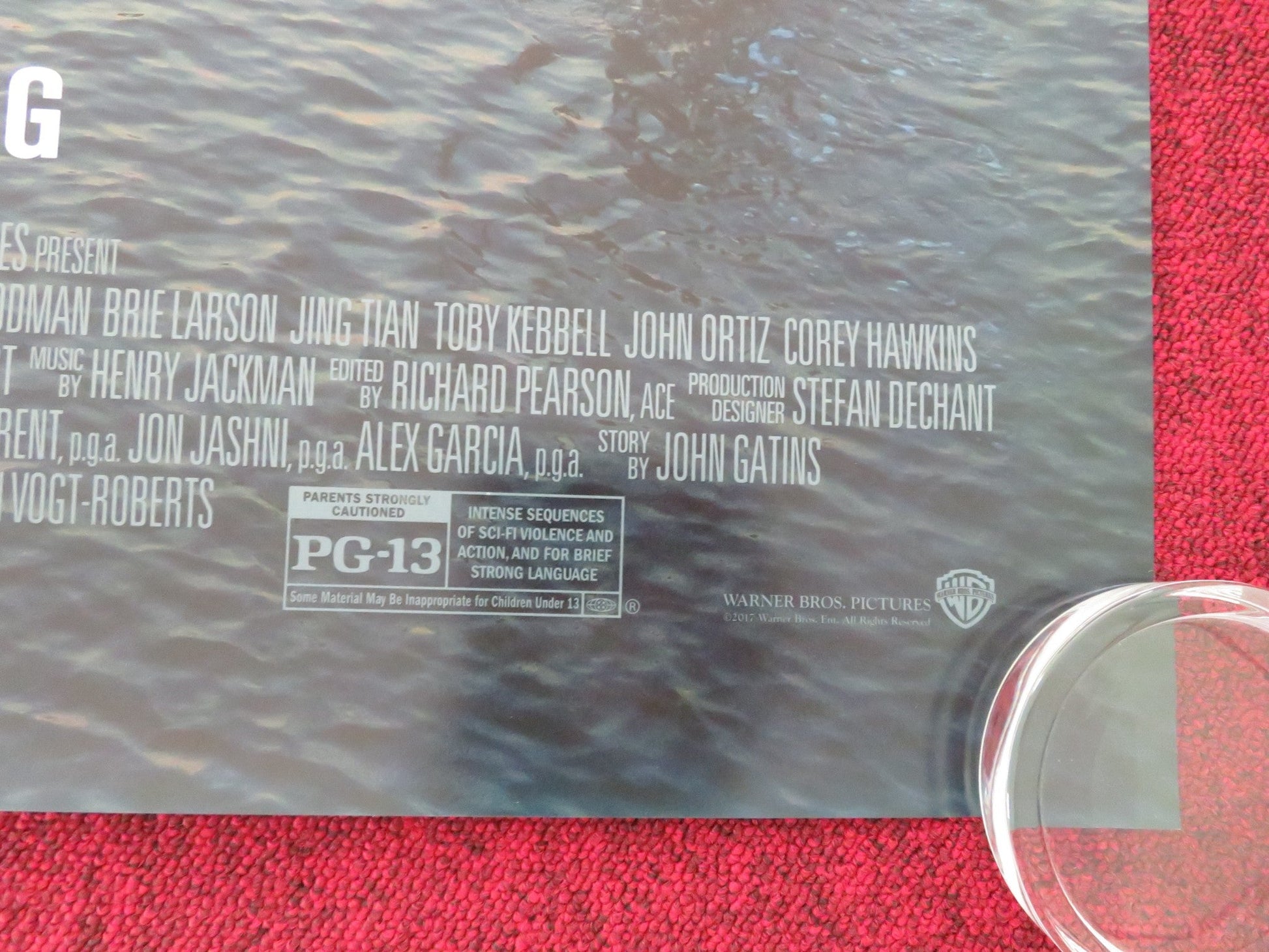 KONG: SKULL ISLAND US ONE SHEET ROLLED POSTER HIDDLESTON SAMUEL L. JACKSON 2017 Movie posters