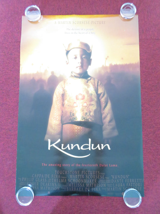 Kundun US One Sheet Rolled Poster Tenzin Thuthob Tsarong Gyurme Tethong 1998 Movie posters