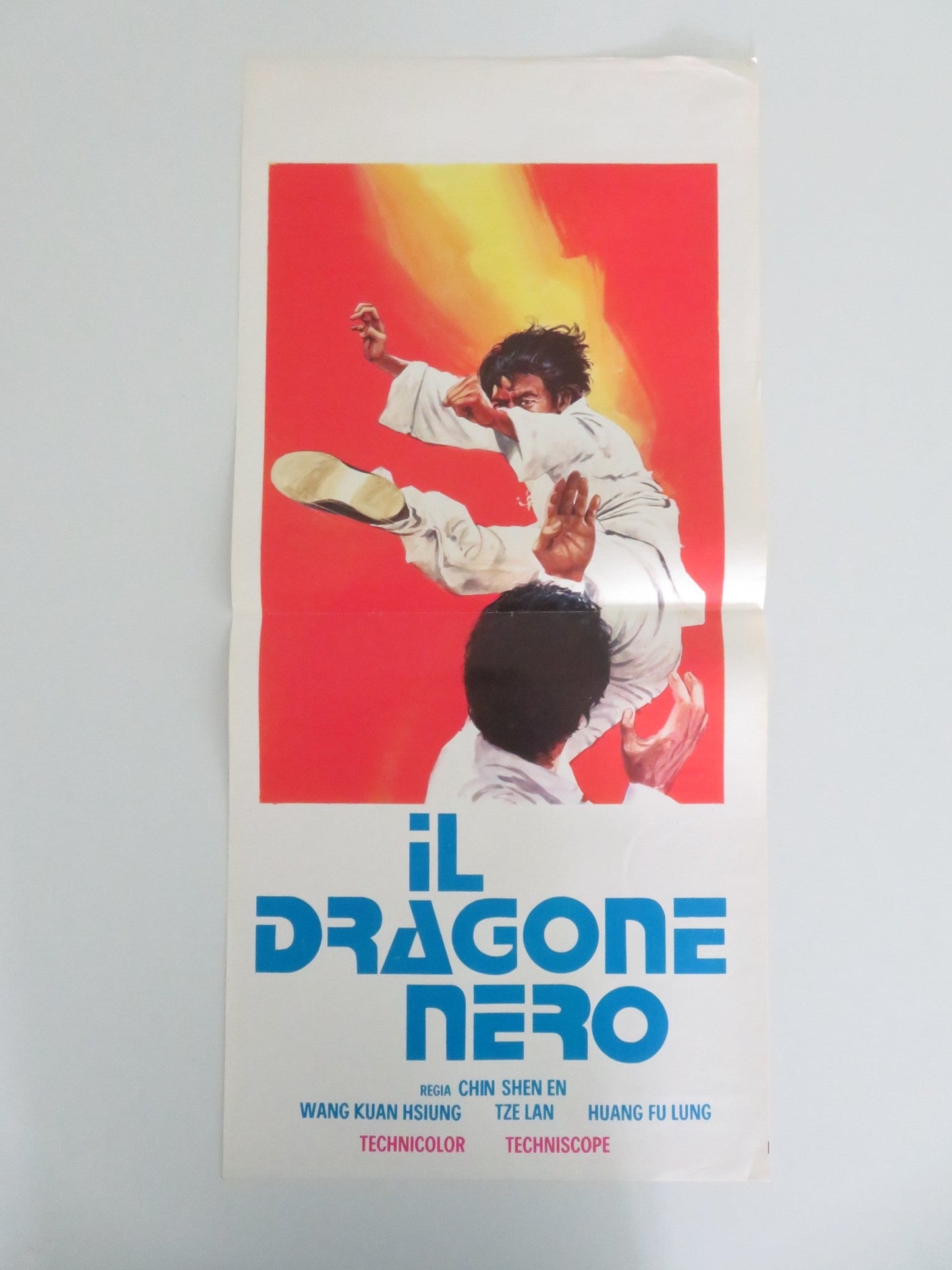 KUNG FU GOLD ITALIAN LOCANDINA POSTER WANG KUAN HSIUNG TZE LAN 1974 Movie posters