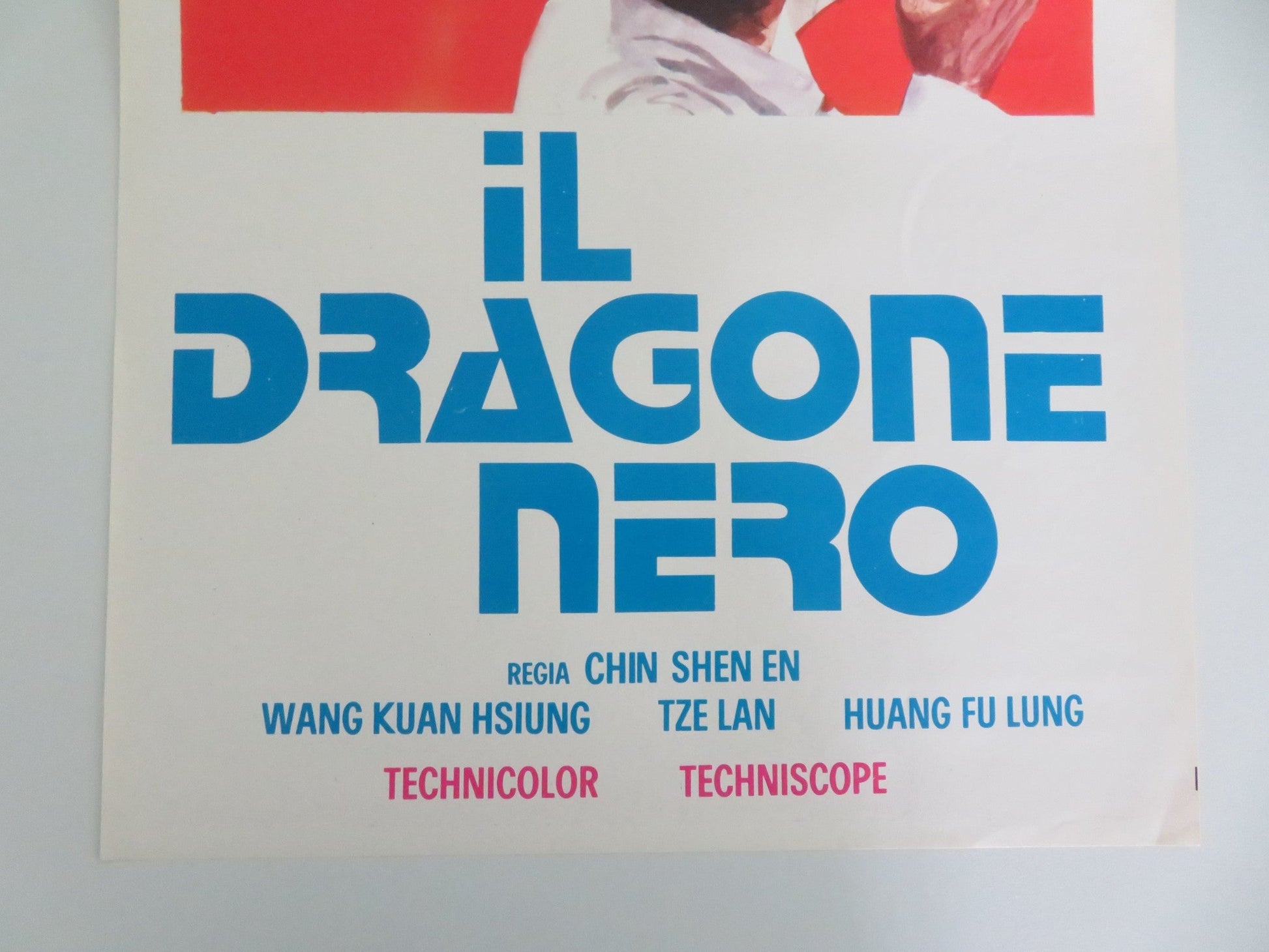 KUNG FU GOLD ITALIAN LOCANDINA POSTER WANG KUAN HSIUNG TZE LAN 1974 Movie posters