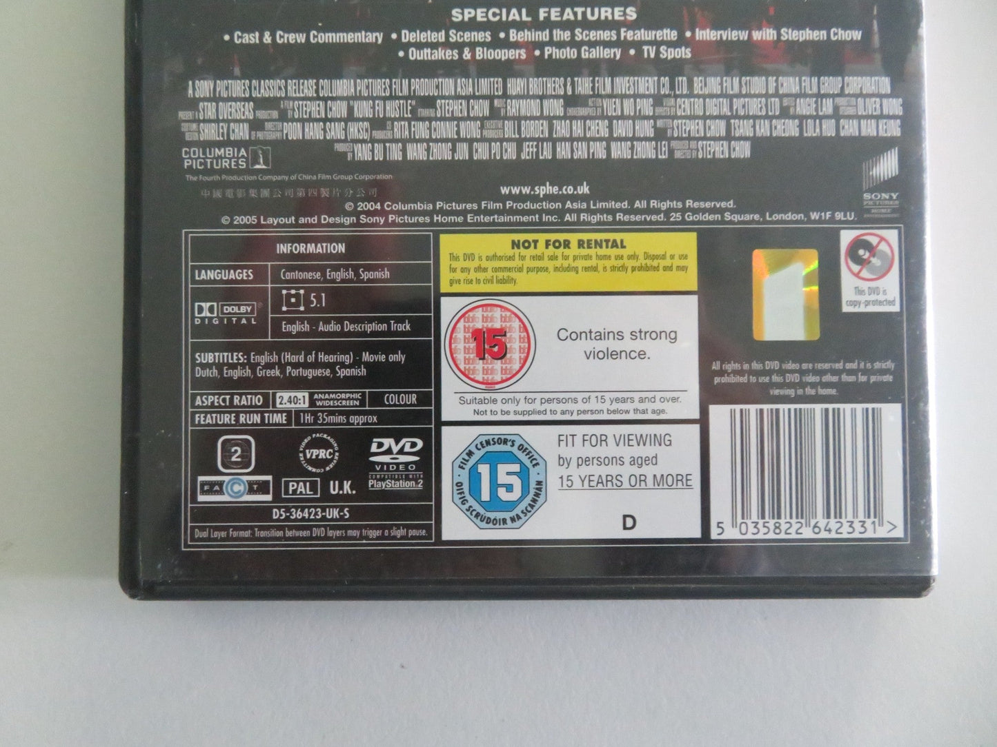 KUNG FU HUSTLE (DVD) STEPHEN CHOW WAH YUEN 2004 REGION 2 Movie posters