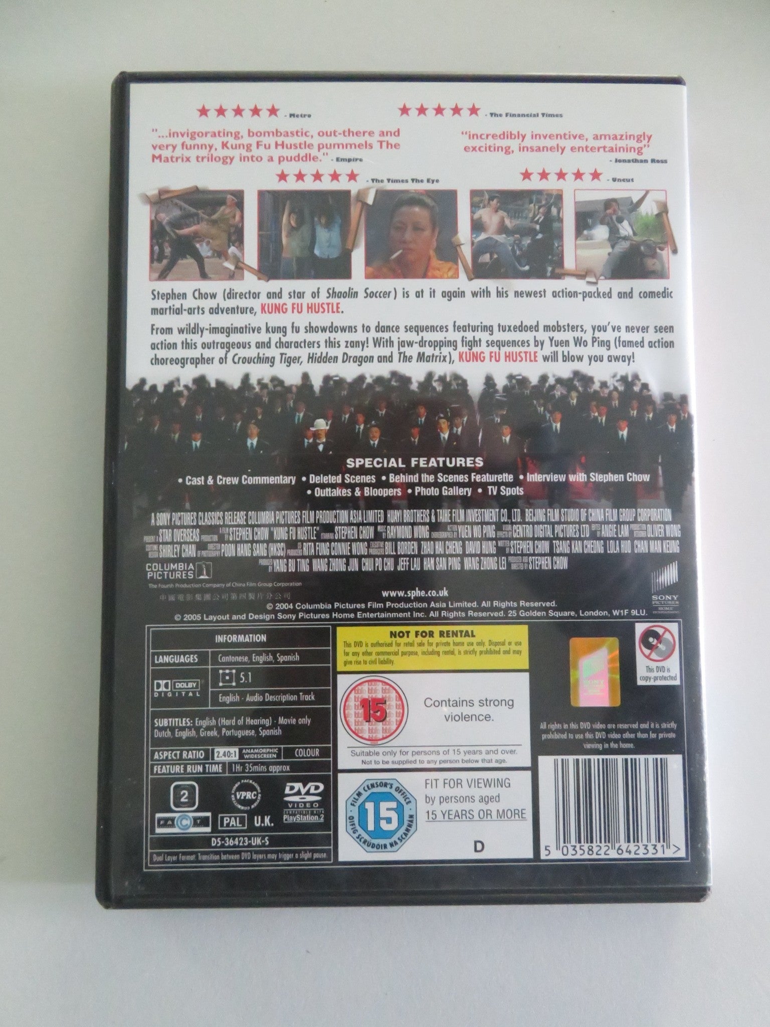 KUNG FU HUSTLE (DVD) STEPHEN CHOW WAH YUEN 2004 REGION 2 Movie posters