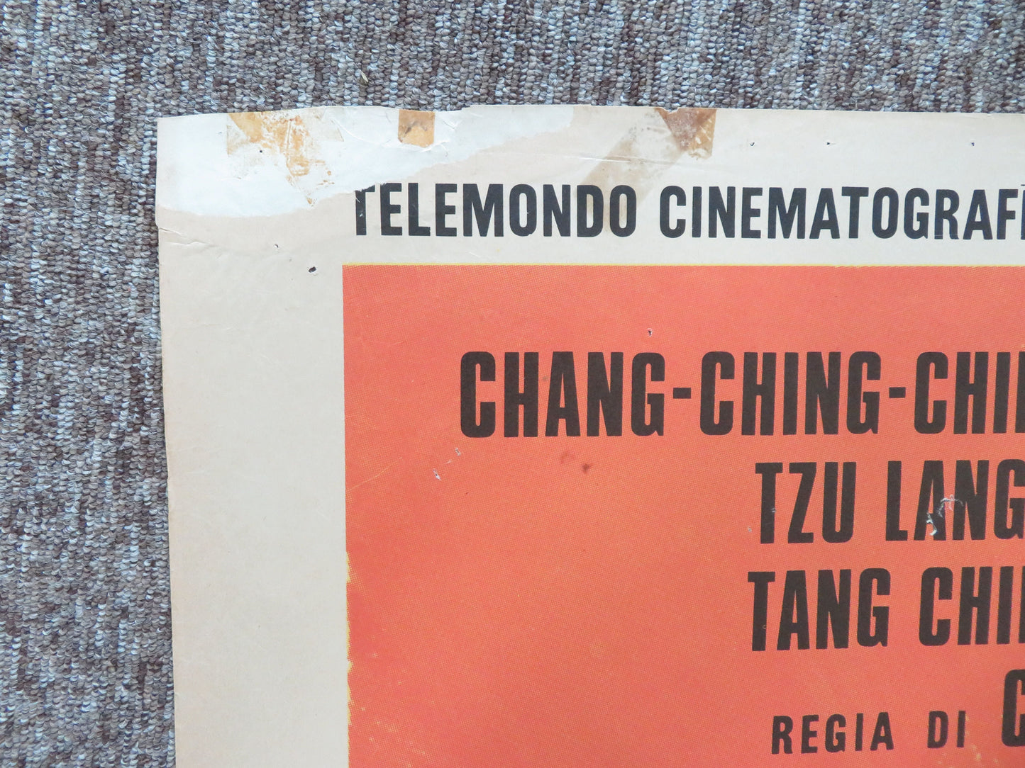 Kung Fu Mama Italian 2 Foglio Poster Ching-Ching Chan Jimmy Wang Yu 1973 Movie posters