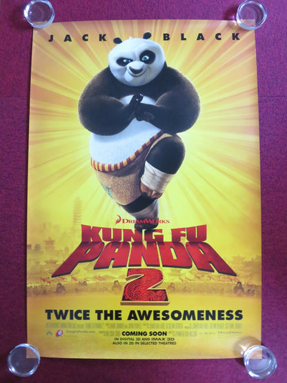 KUNG FU PANDA 2 - B US ONE SHEET ROLLED POSTER JACK BLACK ANGELINA JOLIE 2011 Rendezvous Cinema Movie posters
