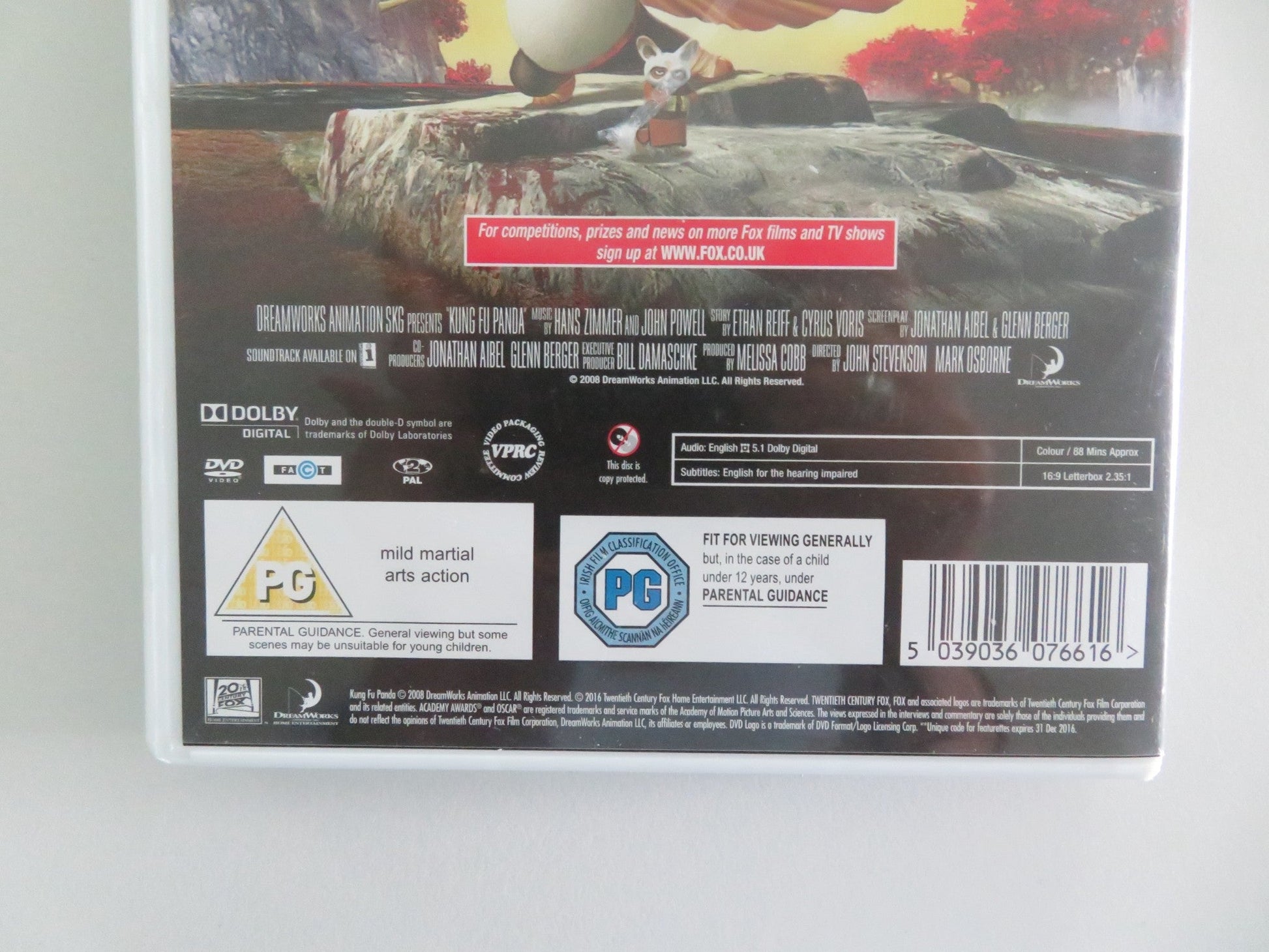 KUNG FU PANDA (DVD) JACK BLACK JACKIE CHAN 2008 REGION 2 Movie posters