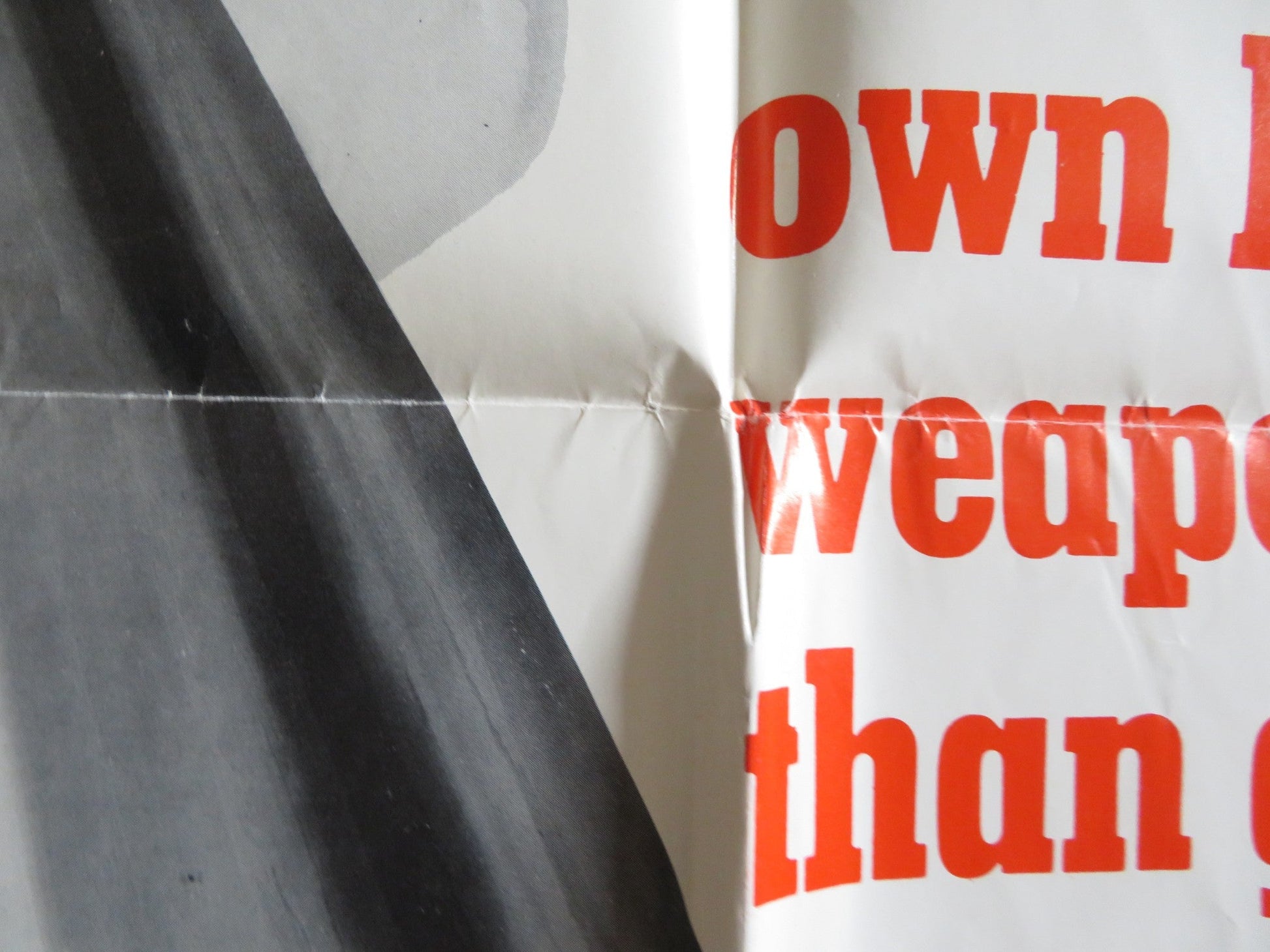 KUNG FU - RY FOLDED US ONE SHEET POSTER LEE SHEUNG PAI YING 1972 Rendezvous Cinema Movie posters