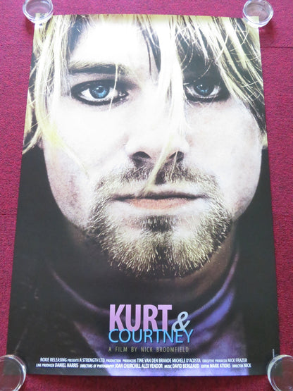 KURT & COURTNEY US ONE SHEET ROLLED POSTER KURT COBAIN COURTNEY LOVE 1998 Rendezvous Cinema Movie posters