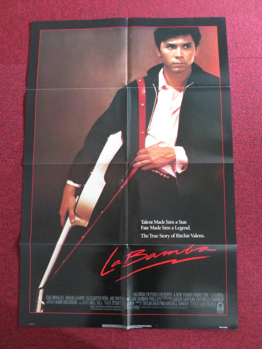 LA BAMBA - B FOLDED US ONE SHEET POSTER LOU DIAMOND PHILLIPS ESAI MORALES 1987 Rendezvous Cinema Movie posters
