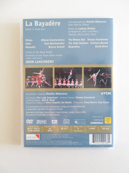 LA BAYADERE - THE ROYAL BALLET (DVD) ALTYNAI ASYLMURATOVA 1991 REGION 0 Rendezvous Cinema Movie posters