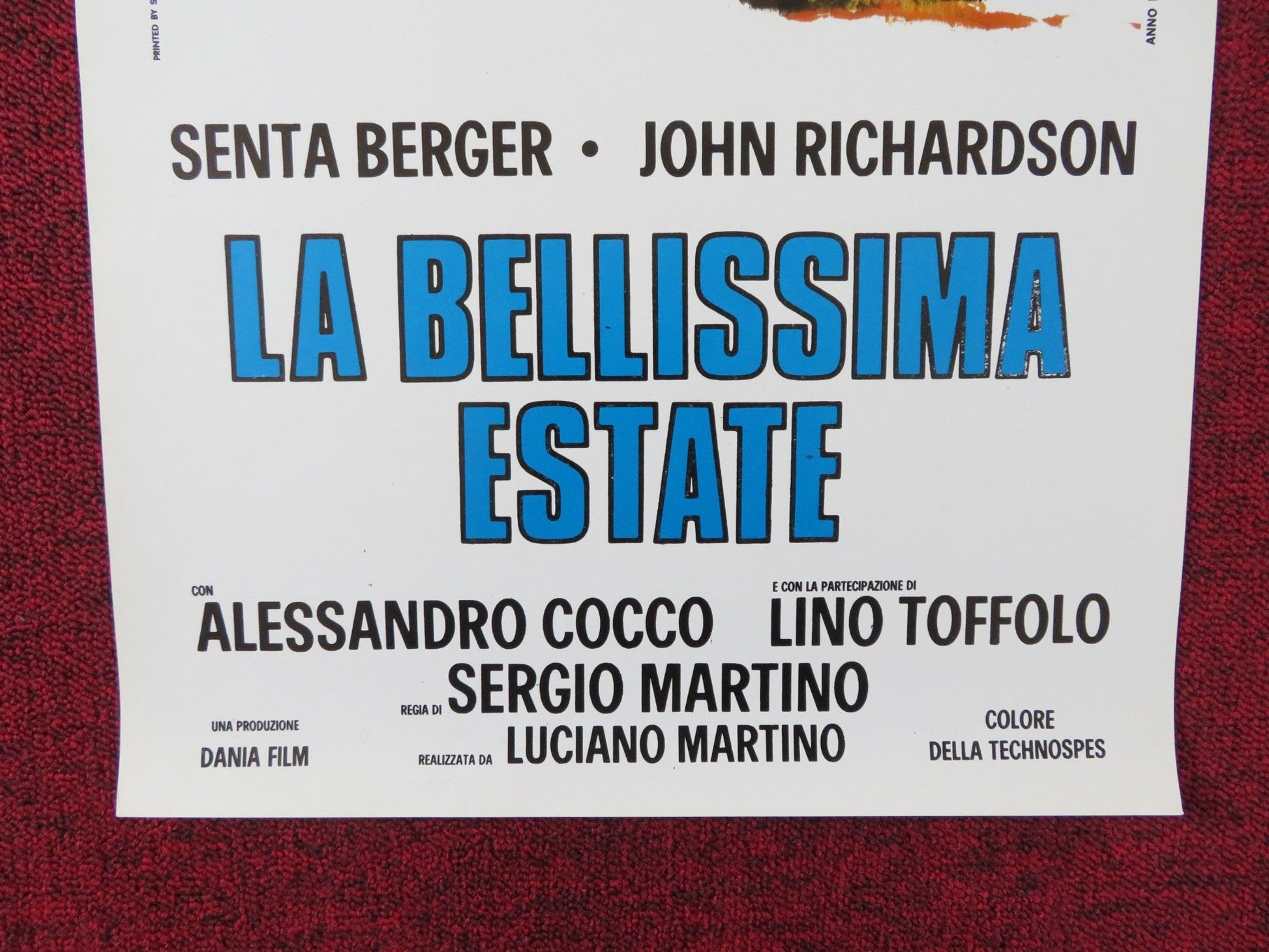LA BELLISSIMA ESTATE ITALIAN LOCANDINA POSTER SENTA BERGER JOHN RICHARDSON 1974 Rendezvous Cinema Movie posters