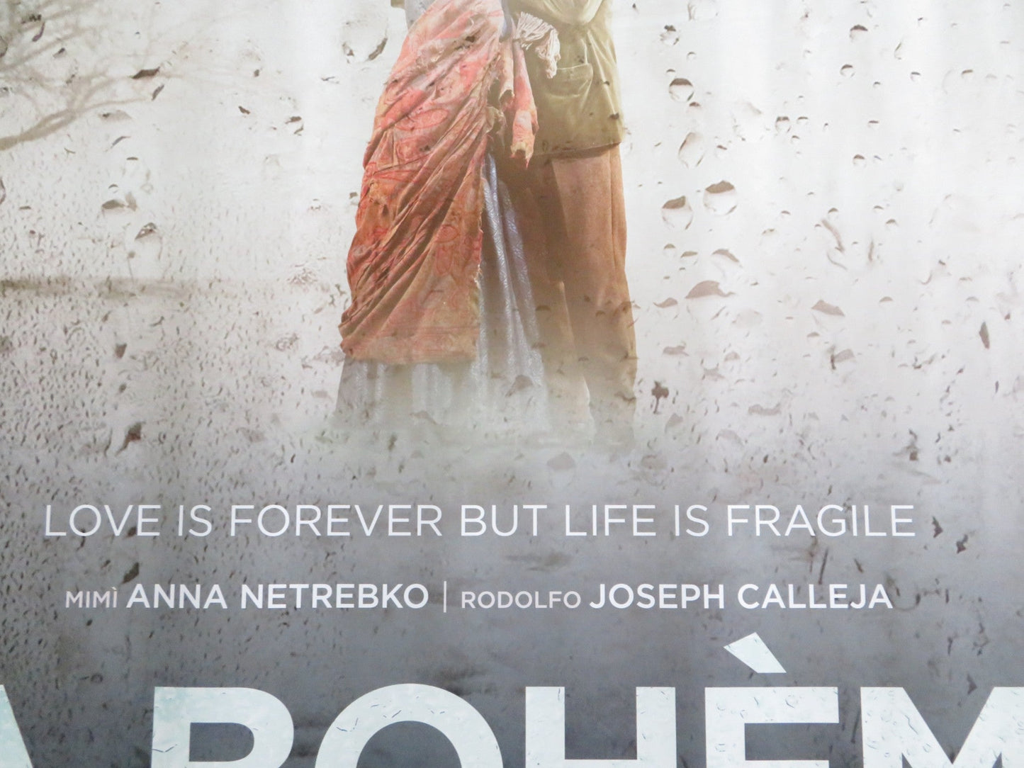 LA BOHEME UK QUAD ROLLED POSTER ROYAL OPERA HOUSE 2010 Rendezvous Cinema Movie posters