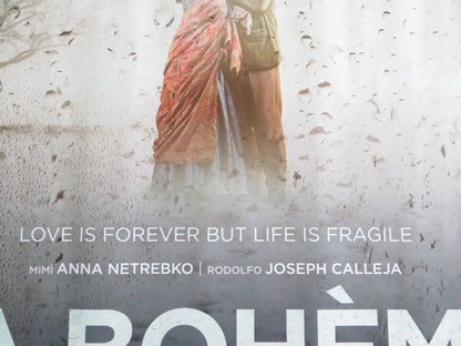 LA BOHEME UK QUAD ROLLED POSTER ROYAL OPERA HOUSE 2010 Rendezvous Cinema Movie posters