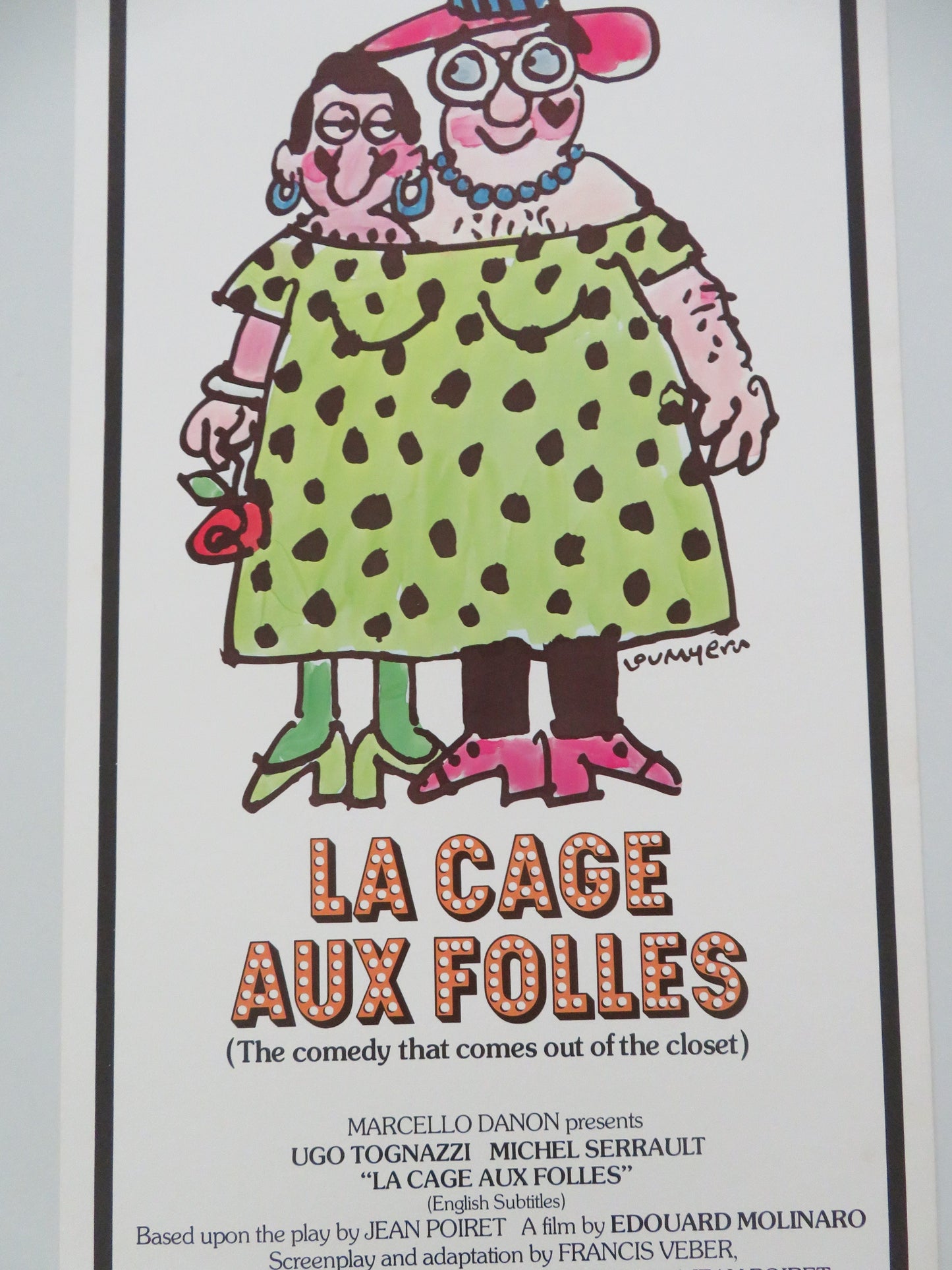 La Cage aux Folles - A US Insert Poster Ugo Tognazzi Michel Serrault 1979 Movie posters