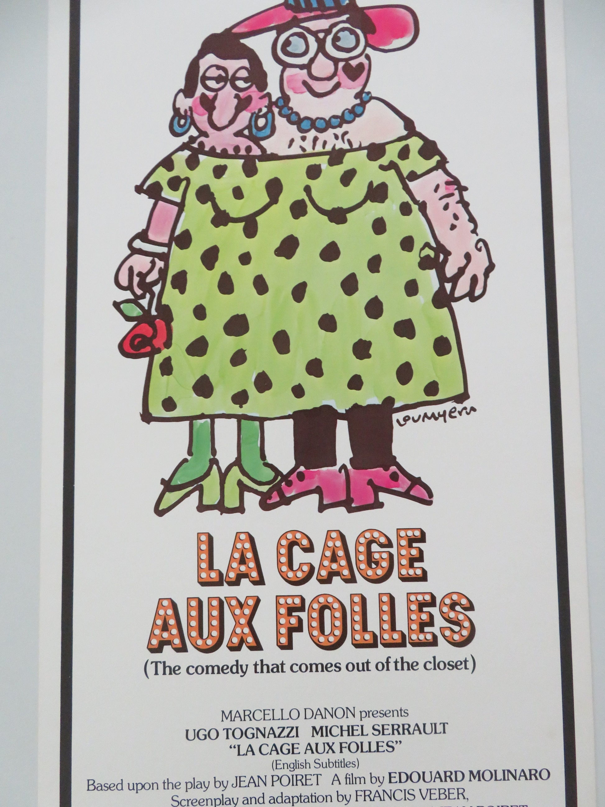 La Cage aux Folles - A US Insert Poster Ugo Tognazzi Michel Serrault 1979 Movie posters