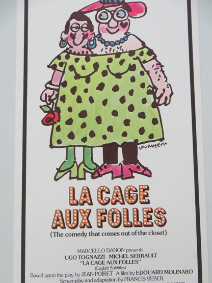 La Cage aux Folles - A US Insert Poster Ugo Tognazzi Michel Serrault 1979 Movie posters