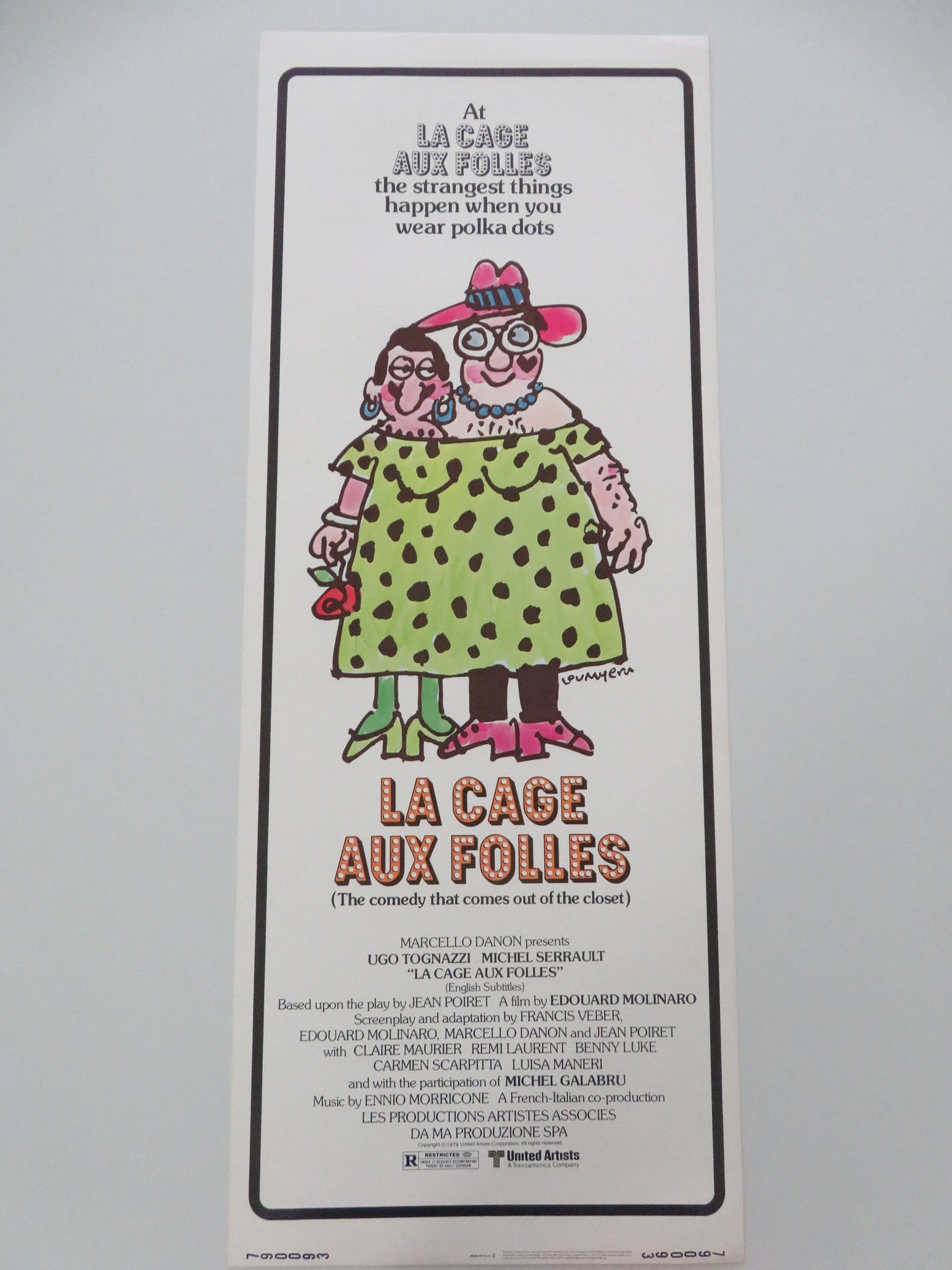 La Cage aux Folles - A US Insert Poster Ugo Tognazzi Michel Serrault 1979 Movie posters