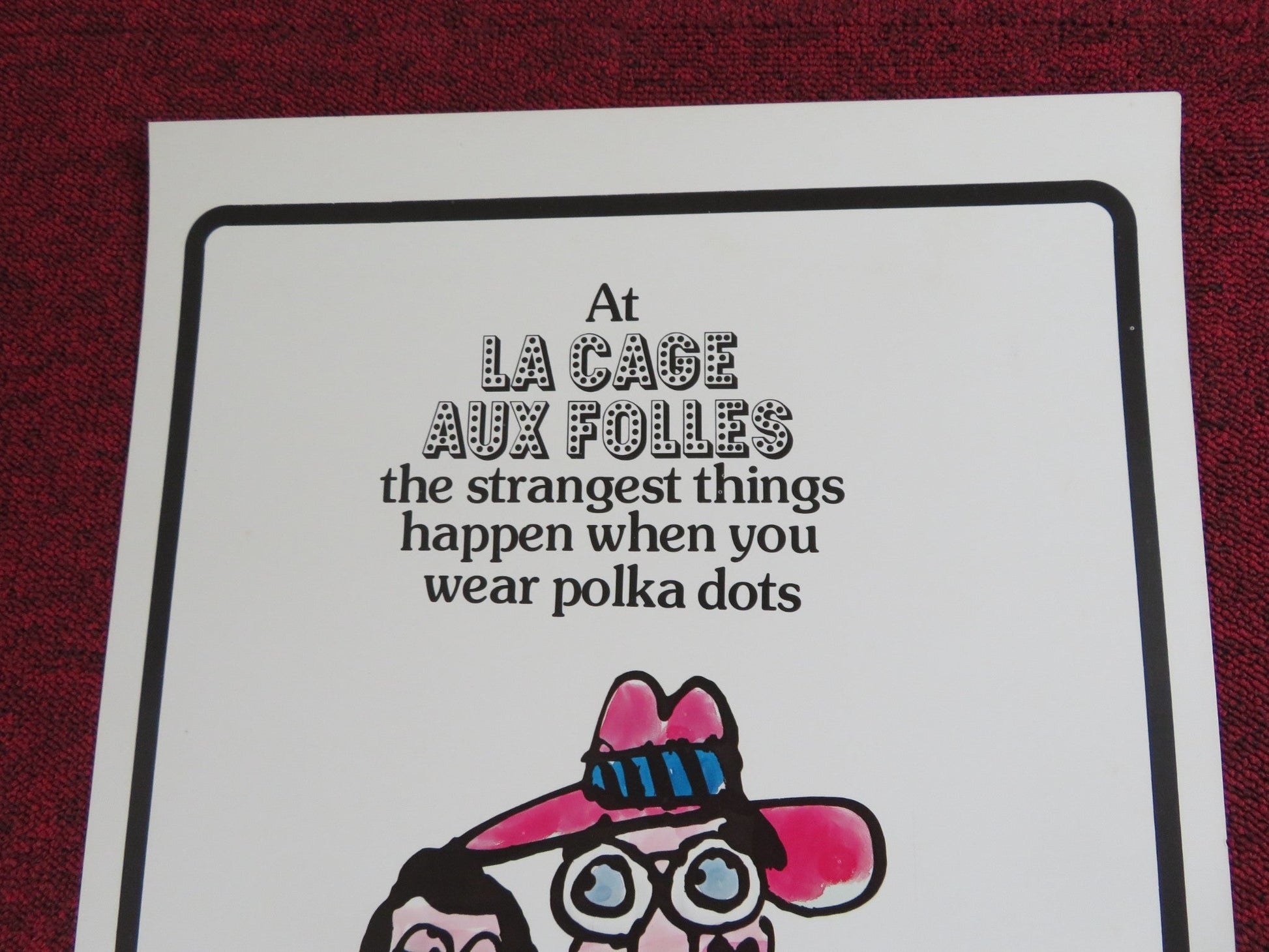 LA CAGE AUX FOLLES - STYLE B US INSERT POSTER UGO TOGNAZZI MICHEL SERRAULT 1979 Rendezvous Cinema Movie posters