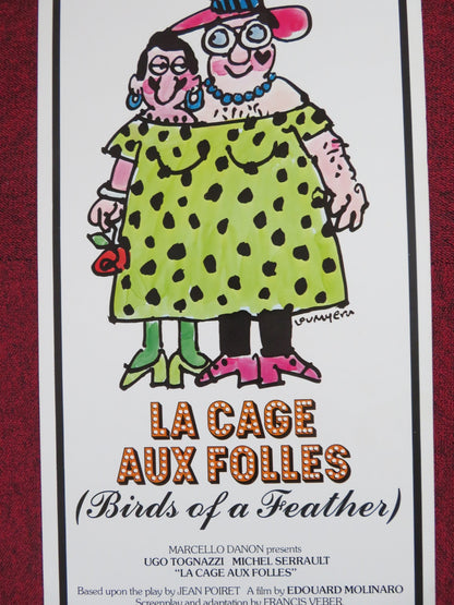 LA CAGE AUX FOLLES - STYLE B US INSERT POSTER UGO TOGNAZZI MICHEL SERRAULT 1979 Rendezvous Cinema Movie posters