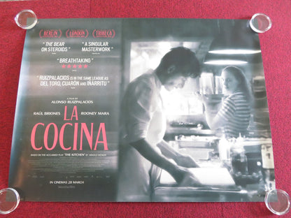 LA COCINA UK QUAD ROLLED POSTER RAUL BRIONES ROONEY MARA 2024 Rendezvous Cinema Movie posters