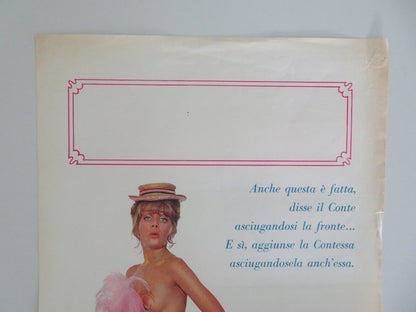 LA CONTESSA E I SUOI AMANTI ITALIAN LOCANDINA POSTER CHRISTINE SCHUBERTH 1970 Movie posters