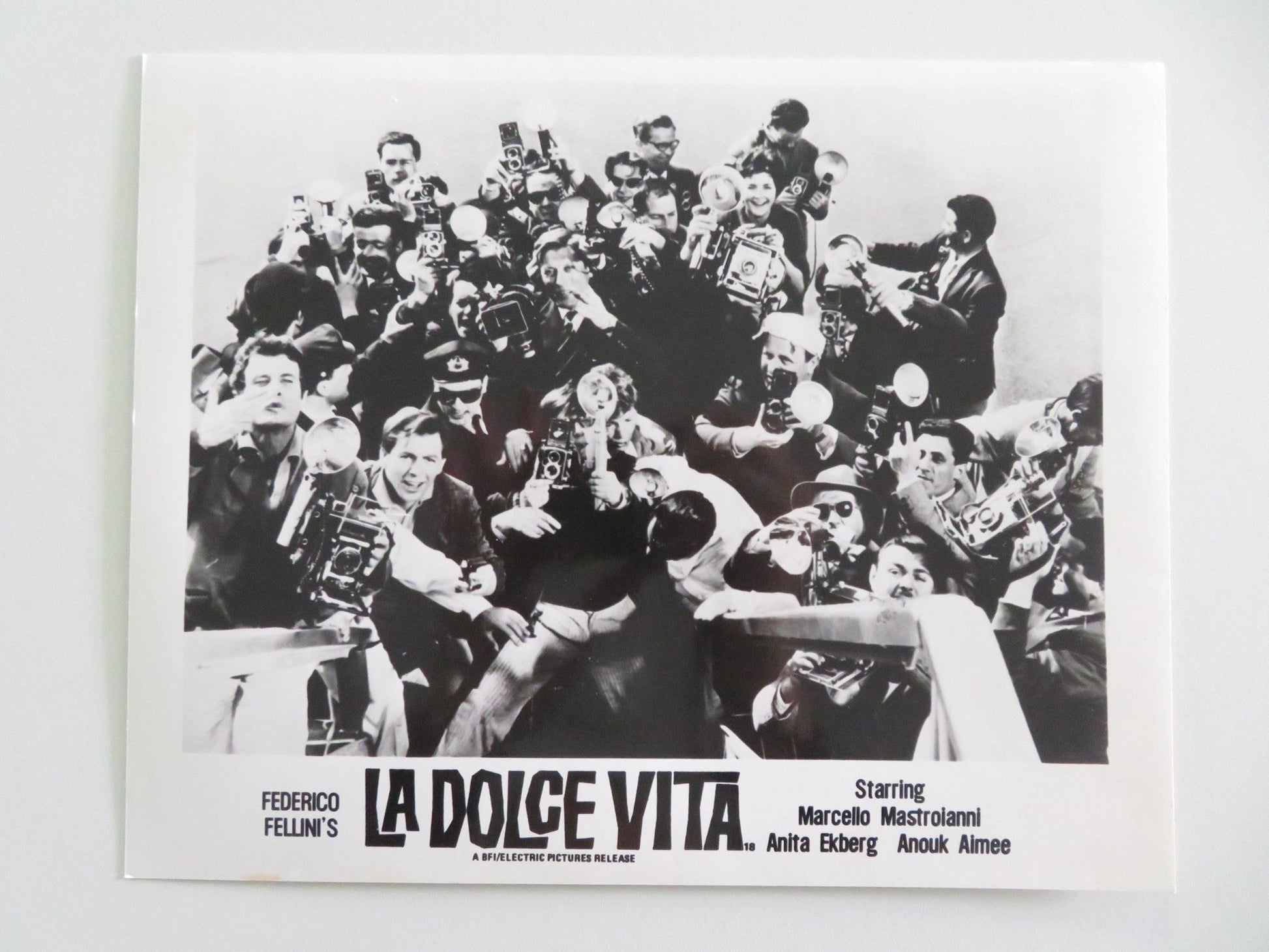 LA DOLCE VITA MOVIE STILL PHOTO LOT OF 5 ANITA EKBERG MARCELLO MASTROIANNI Movie posters