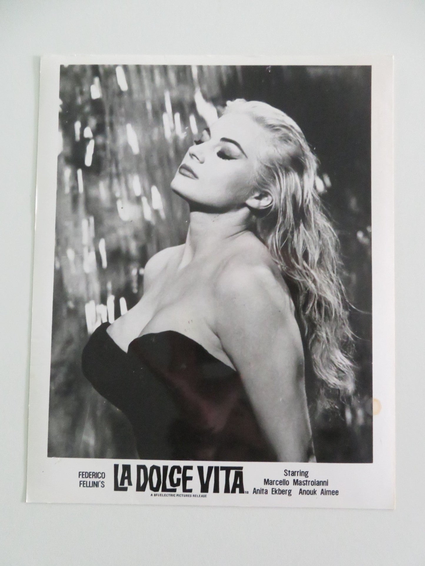 LA DOLCE VITA MOVIE STILL PHOTO LOT OF 5 ANITA EKBERG MARCELLO MASTROIANNI Movie posters